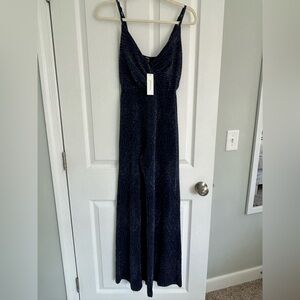 Elegant Navy Blue Gown